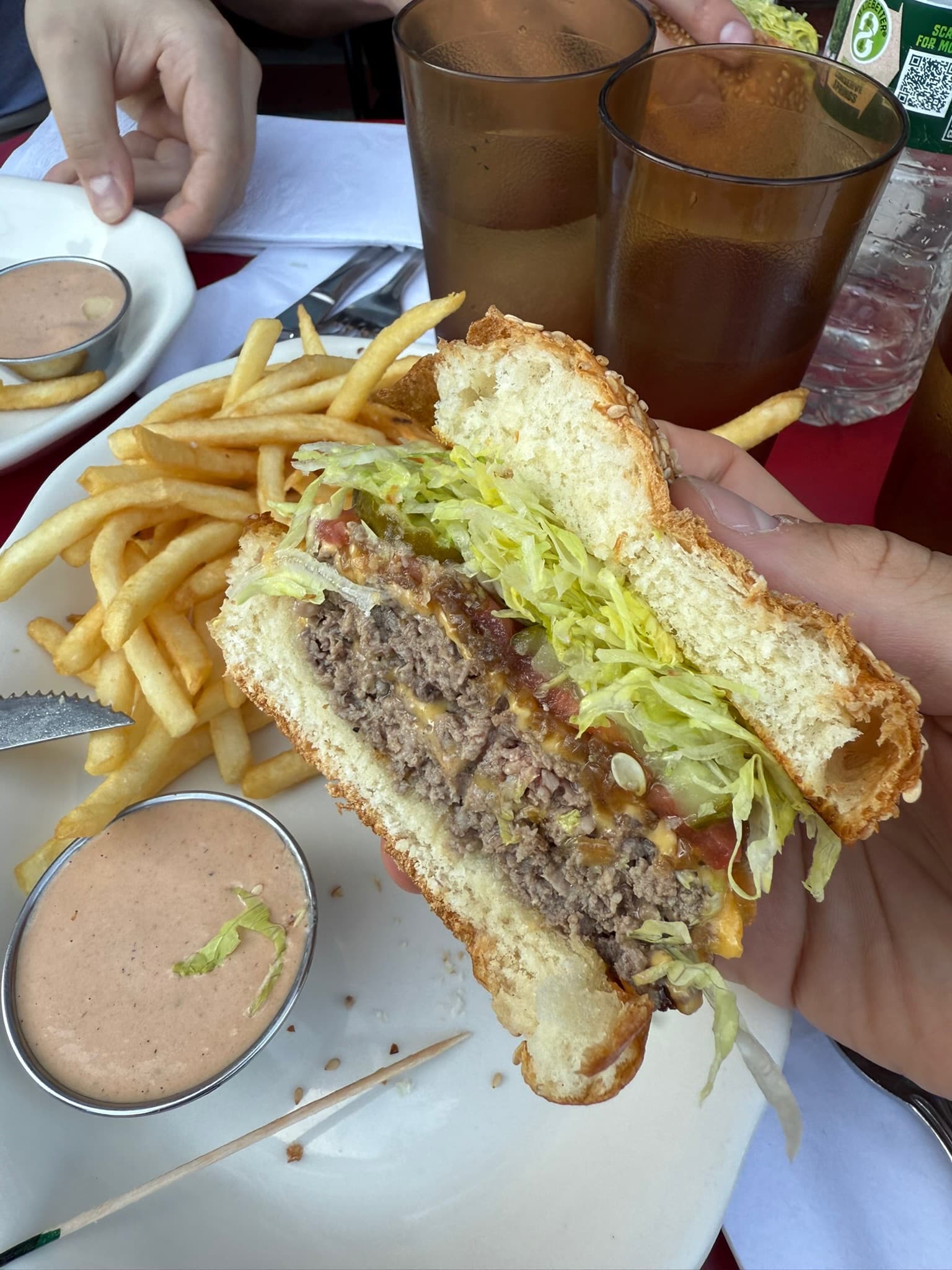 The Bernie's Burger at Bernie's