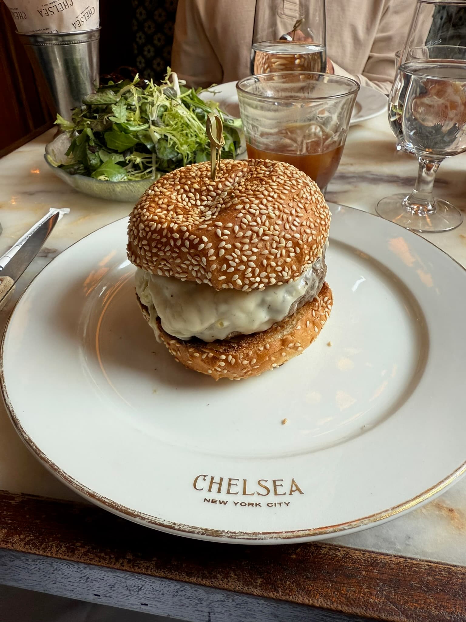 The Chelsea Burger at Cafe Chelsea