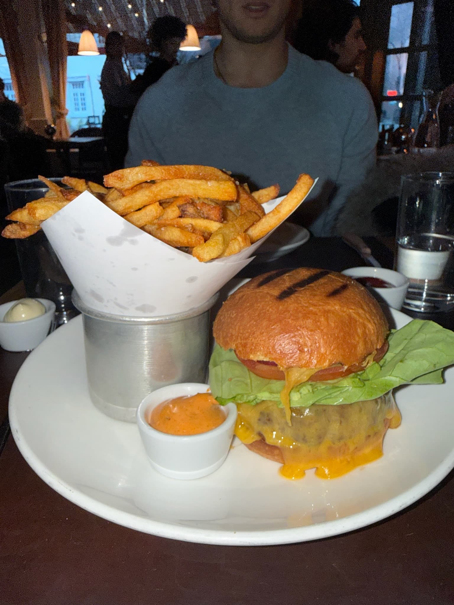 The Cluny Burger at Cafe Cluny