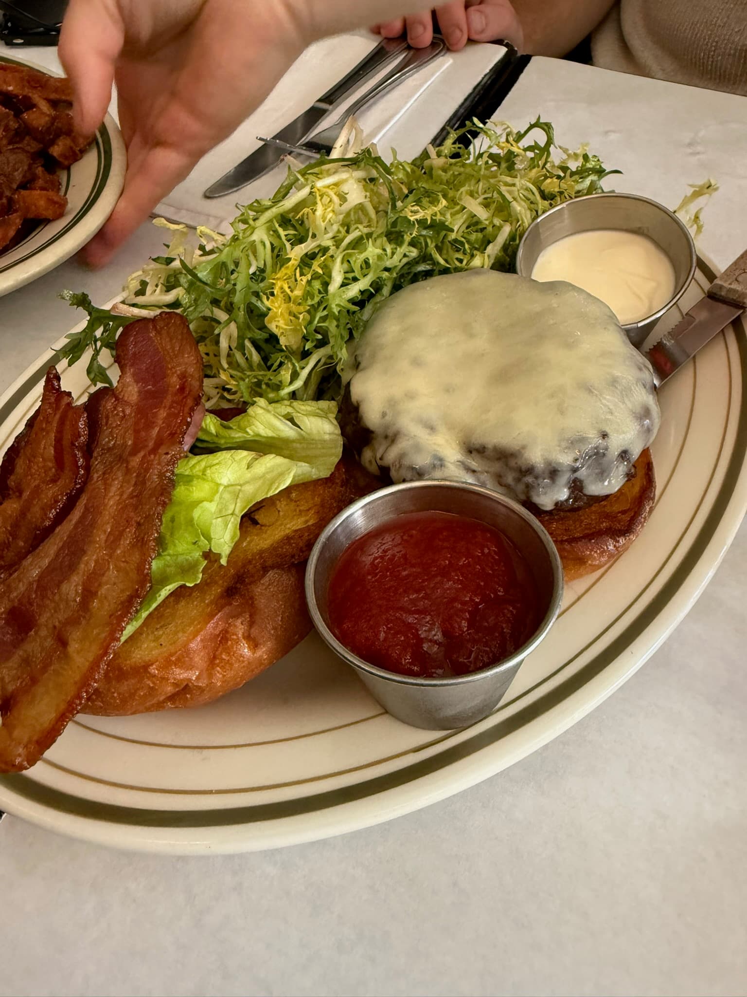 The Grass-Fed & Finished Burger at Diner