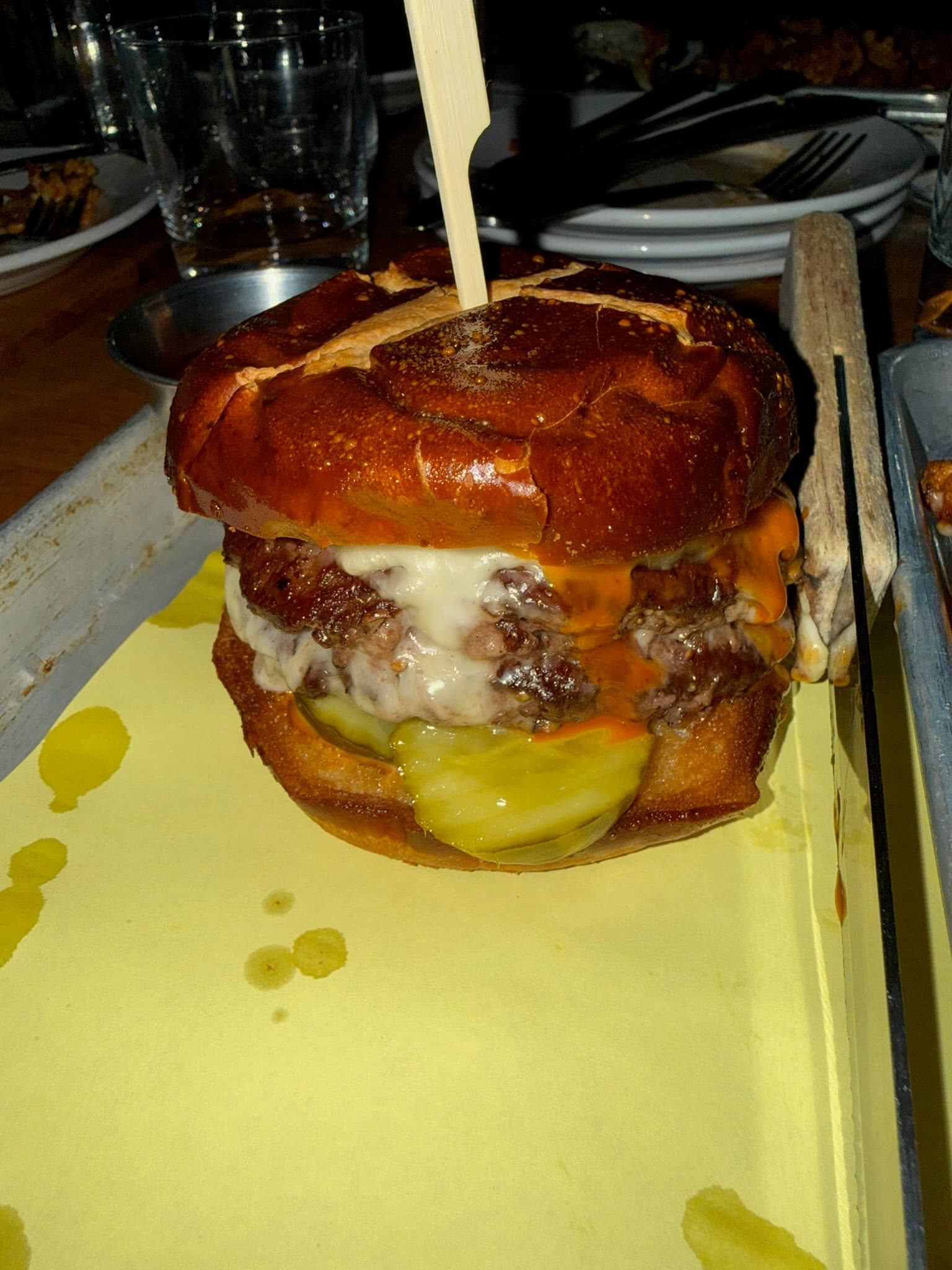 The Emmy Burger Double Stack at Emily