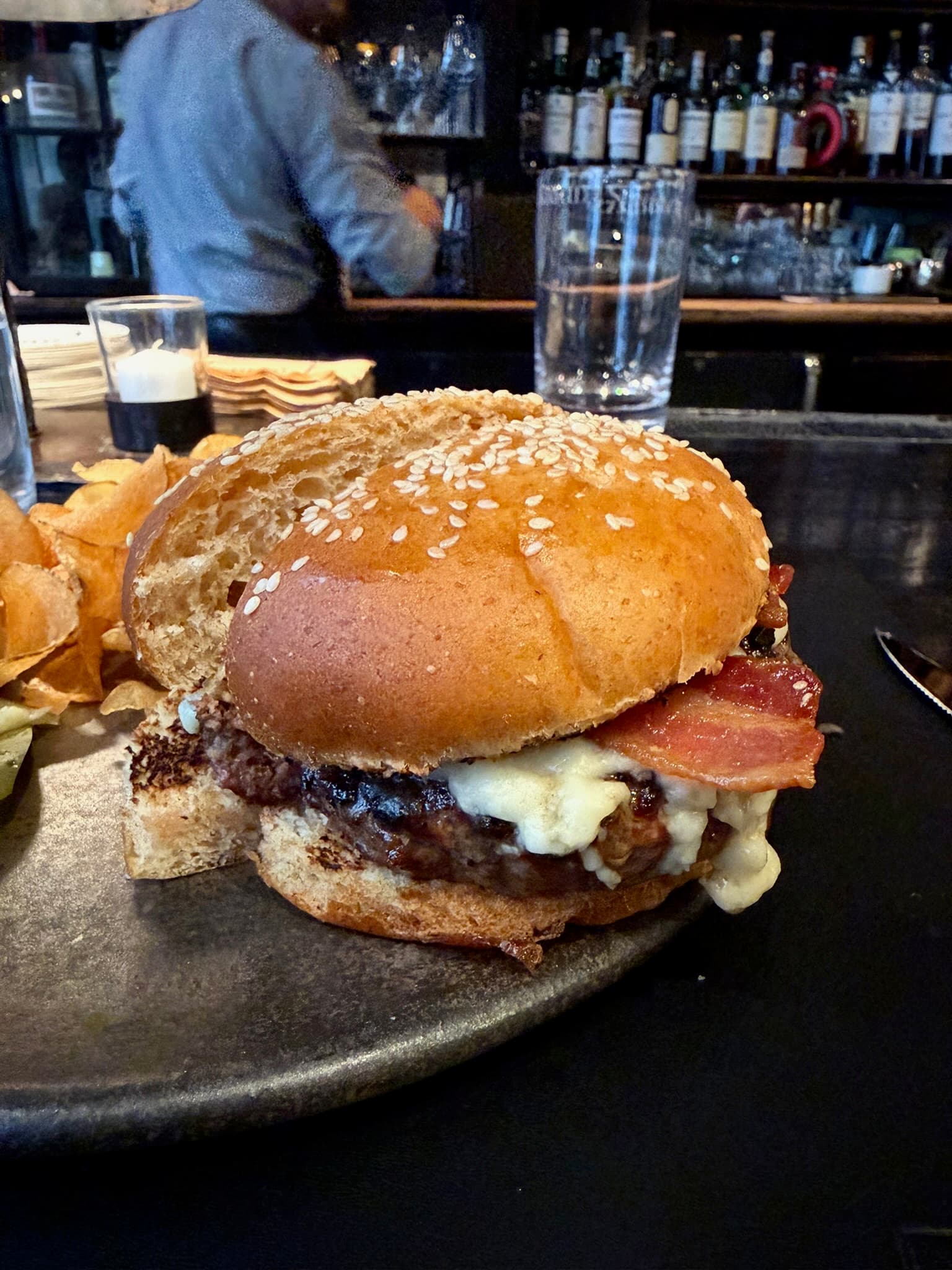The Gramercy Tavern Burger at Gramercy Tavern