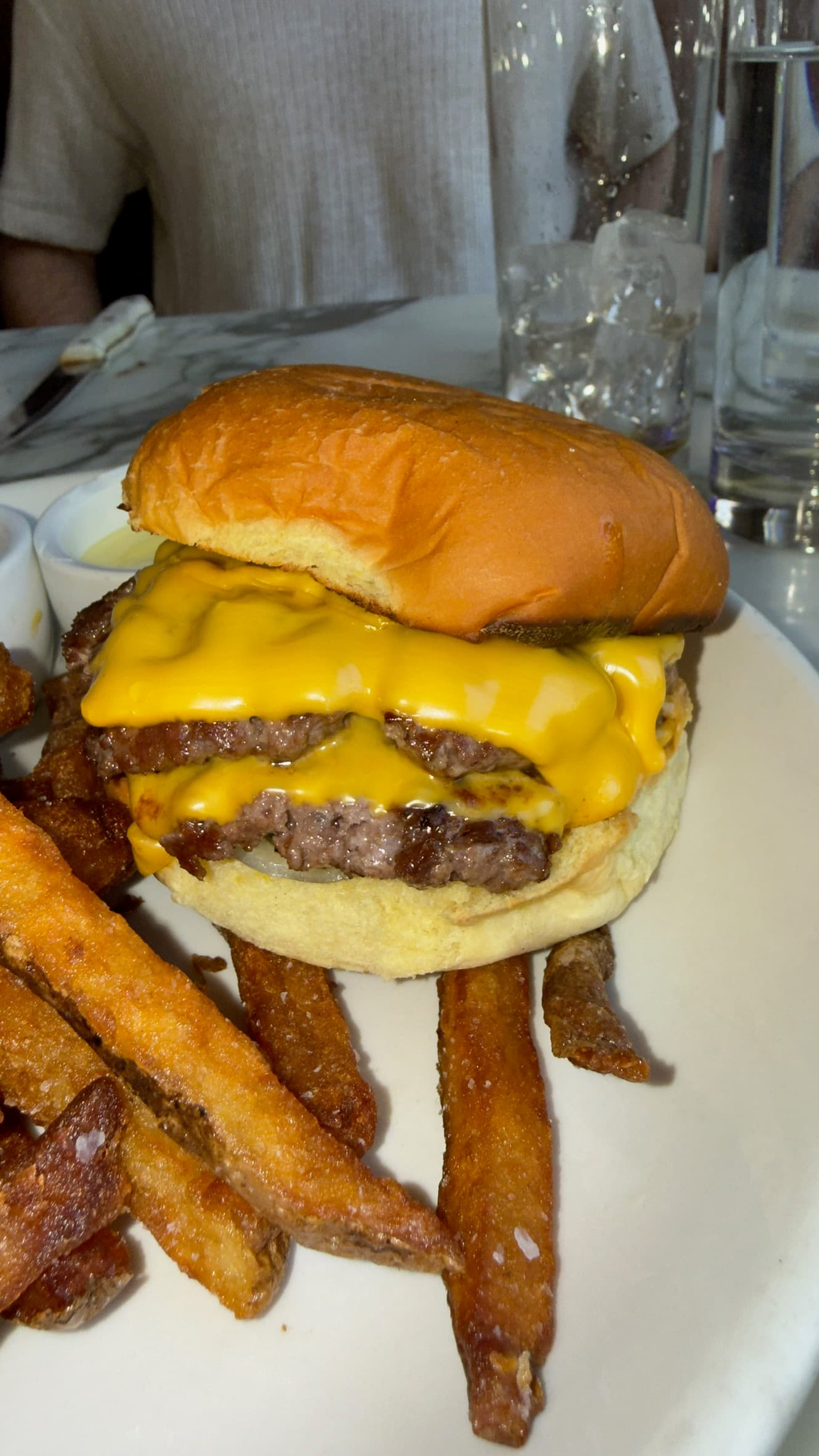 The Dry-Aged Cheeseburger at Inga's Bar