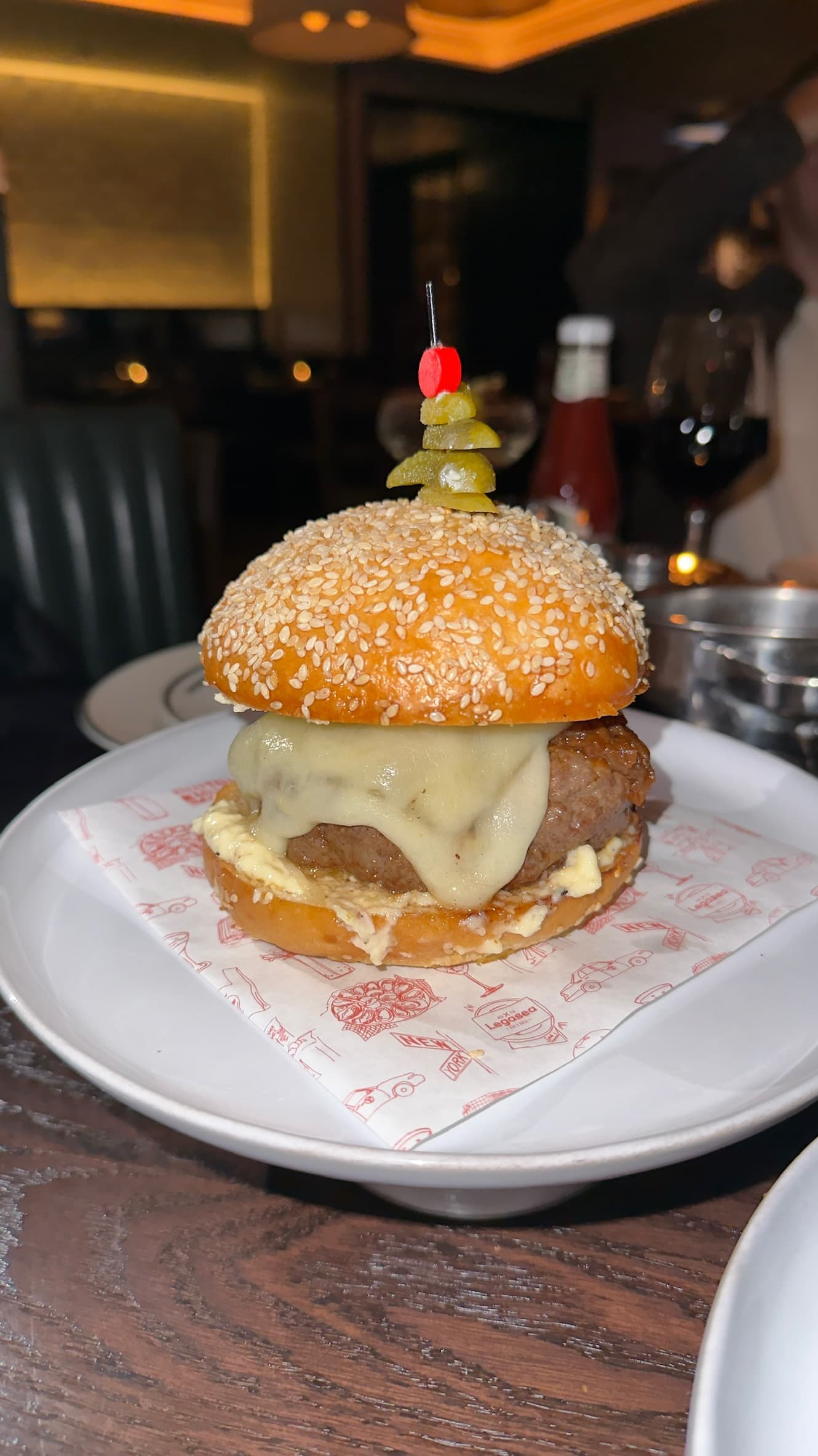 The French Onion Dip Burger at Legasea