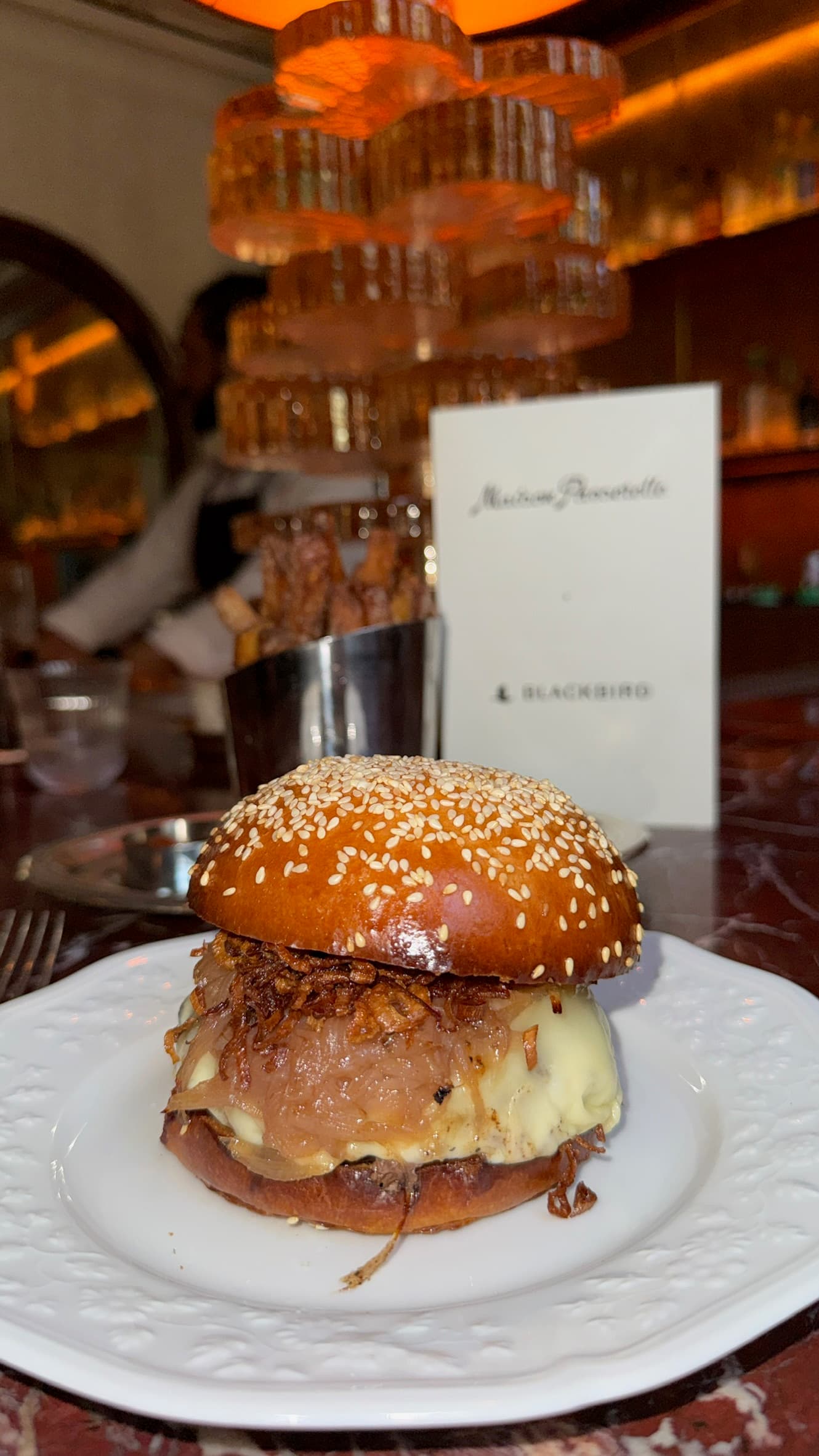 The Le Maison Passerelle Burger at Maison Passerelle