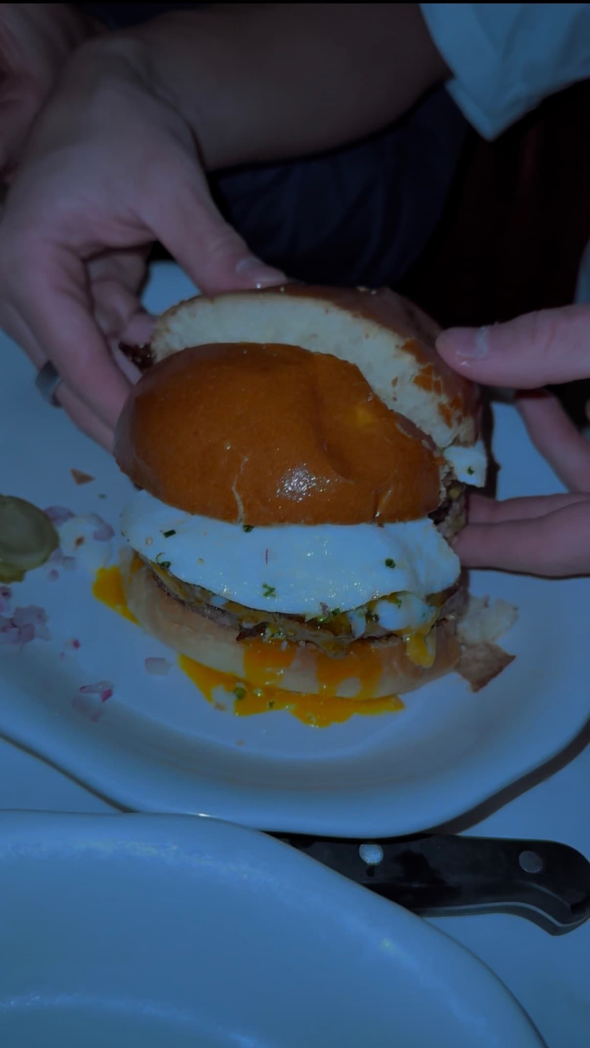 The Double Cheeseburger at Monkey Bar