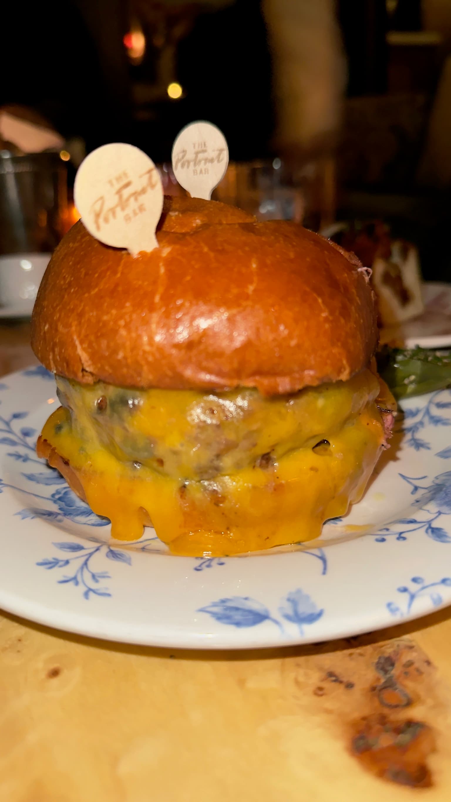 The The Burger at Portrait Bar