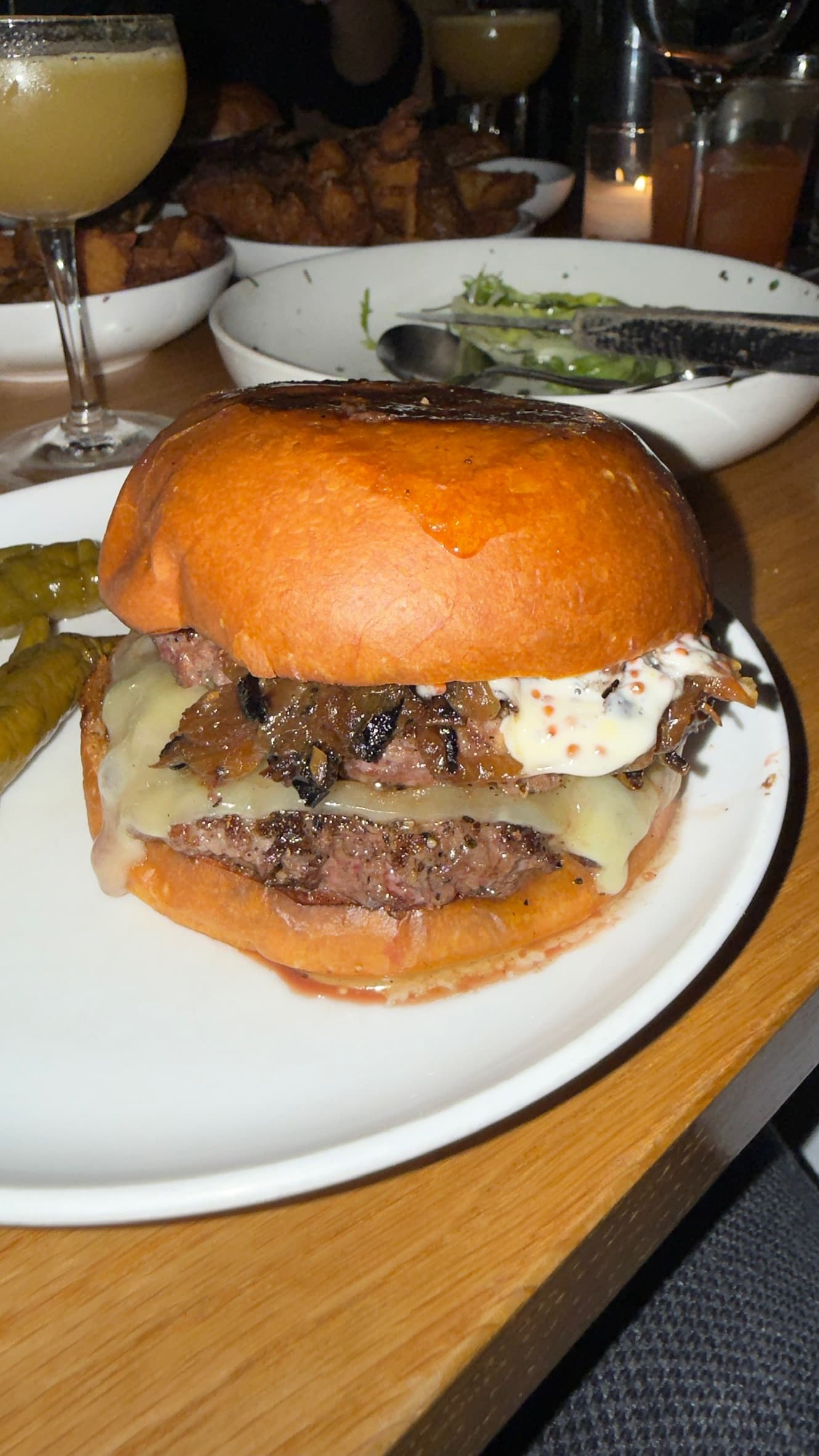 The Double Cheeseburger at Rolo's