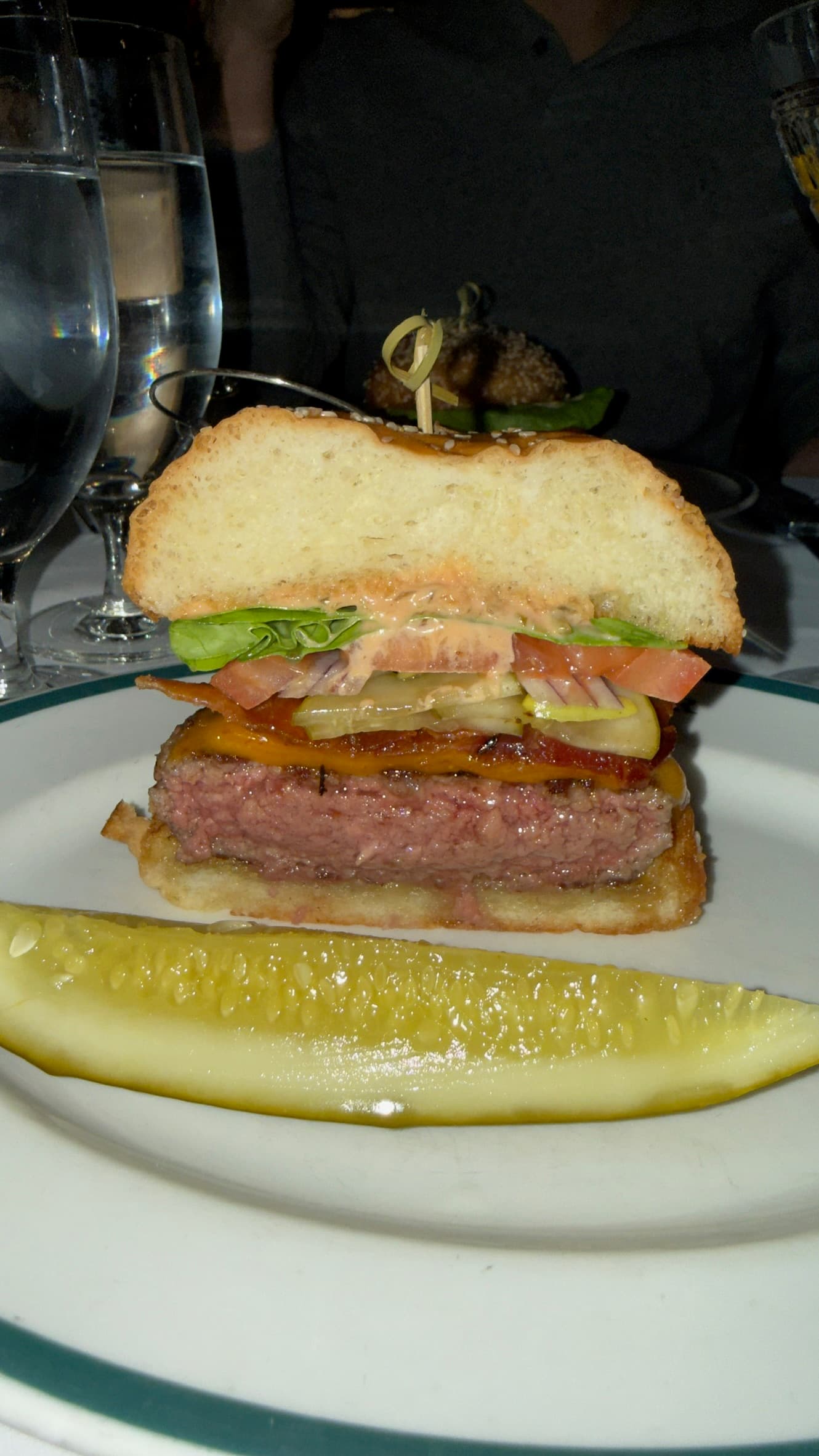 The Polo Bar Burger at The Polo Bar
